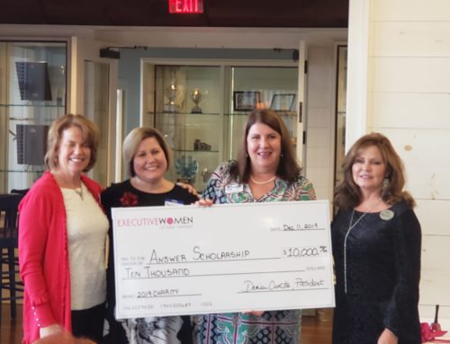 Executive Women of Lake Norman Presents Check to Answer Scholarship!